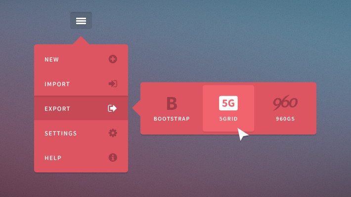 Template With Drop Down Menu